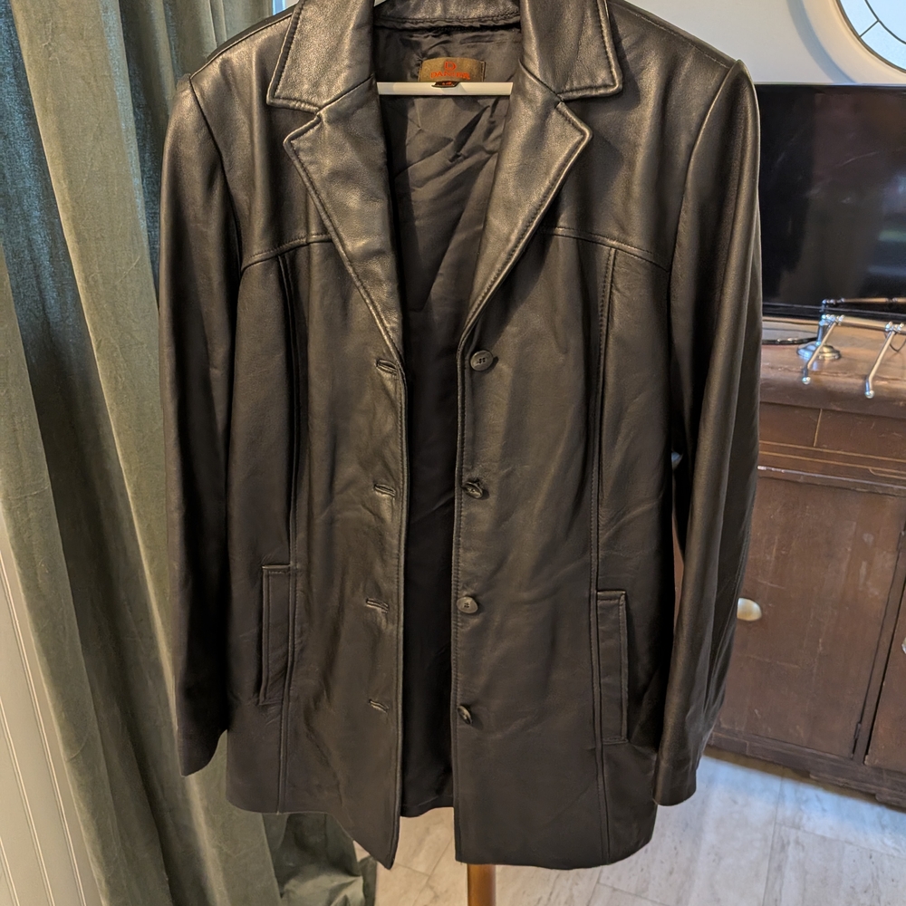 Black Danier Leather Women's Jacket